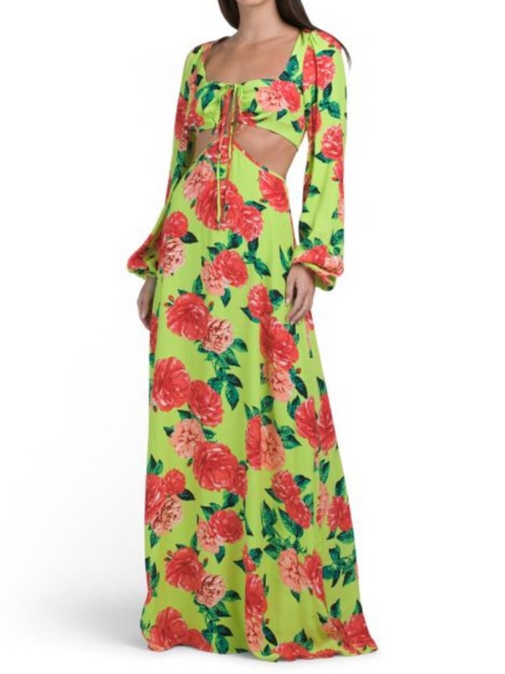 AFRM Bekah Square Neck Maxi Dress